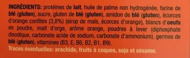 Dietline Palets Gourmands Aux écorces D'orange 3 Sachets De ingredients label