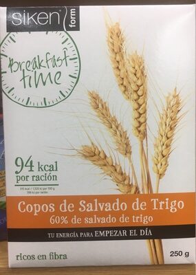 Copos de salvado de trigo