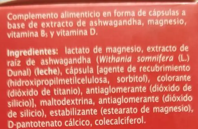 vitanatur vital-energy ingredients label