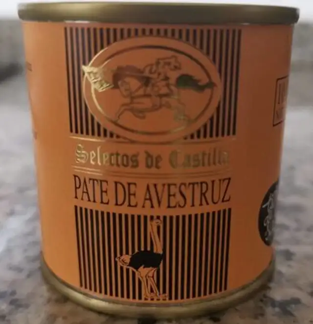 Paté de avestruz