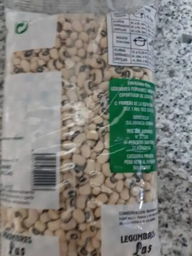 Lentejas nutrition facts table