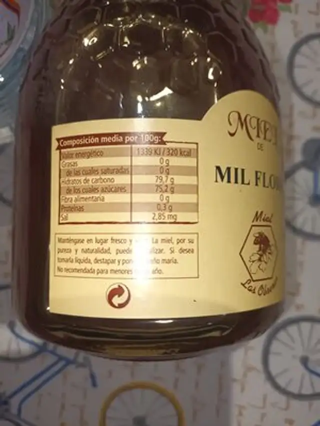 Miel de mil flores ingredients label