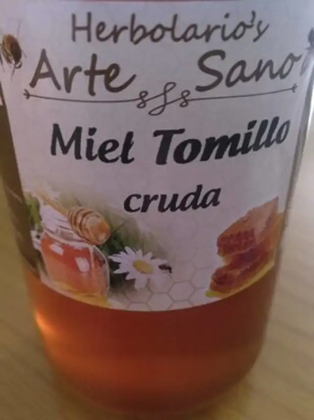 Miel tomillo cruda
