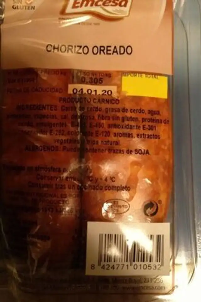 Chorizo oreado