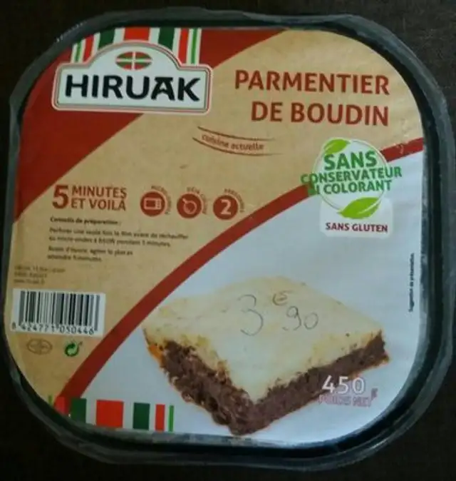 Parmentier de boudin