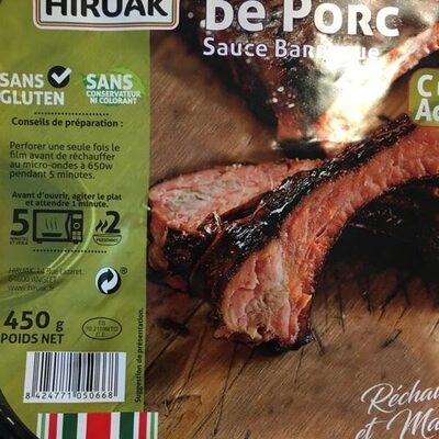 Ribs de porc front packaging