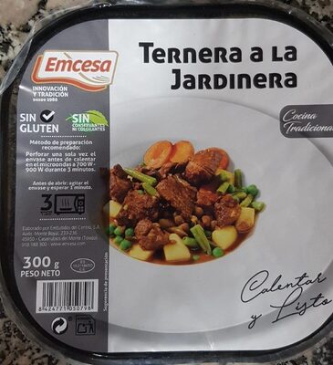 Ternera a la jardinera front packaging