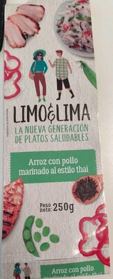 Arroz con pollo marinado al estilo thai