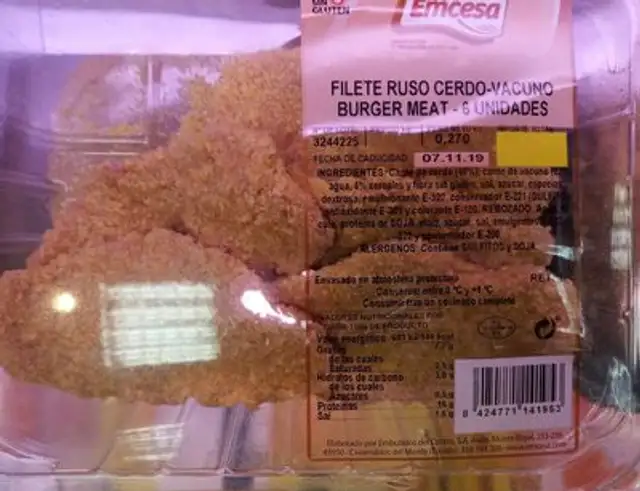 Filete ruso cerdo vacuno 6 un