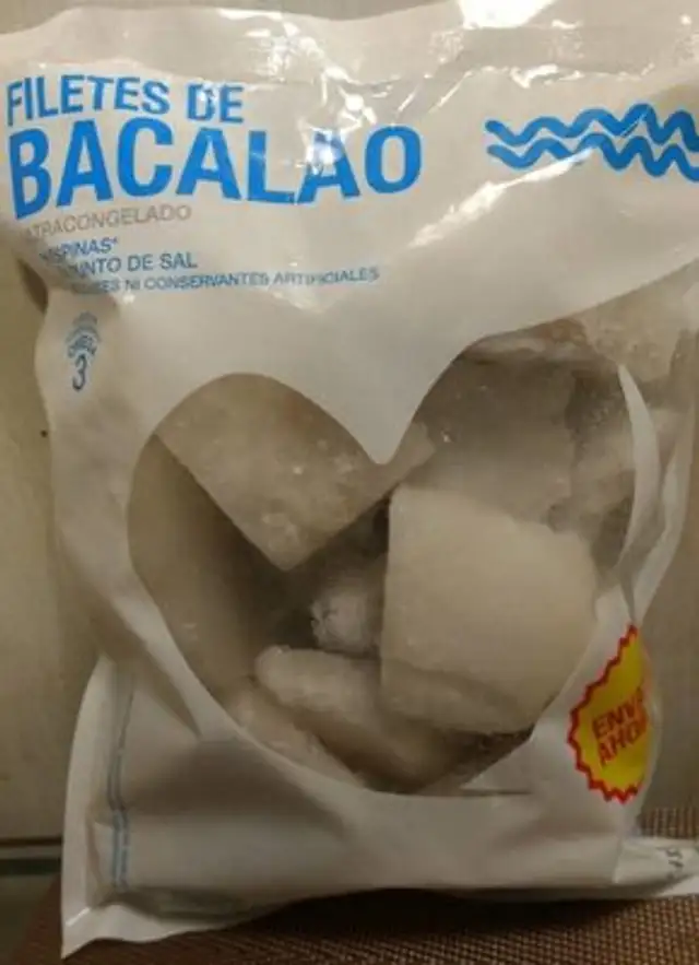 Filetes de bacalao ultracongelado