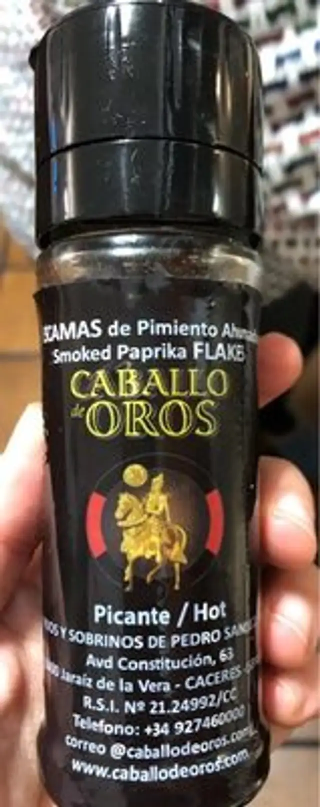 Escamas de pimento ahumado picante