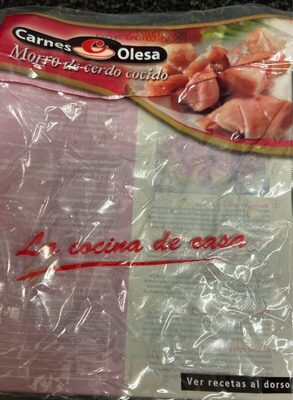 Morro de cerdo cocido