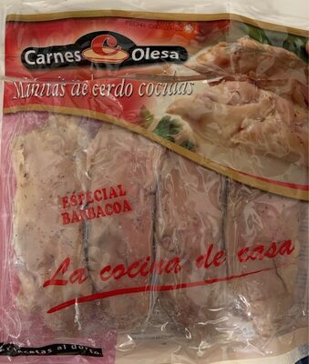 Manitas de cerdo cocidas carnes olesa