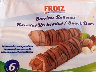 Barritas rellenas front packaging