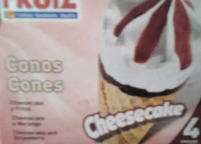 Conos cheesecake y fresa
