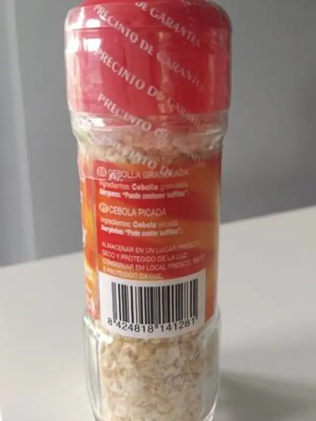 CEBOLLA GRANULADA nutrition facts table