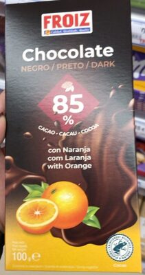 Chocolate negro 85% con naranja
