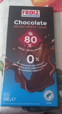 Chocolate negro 80%
