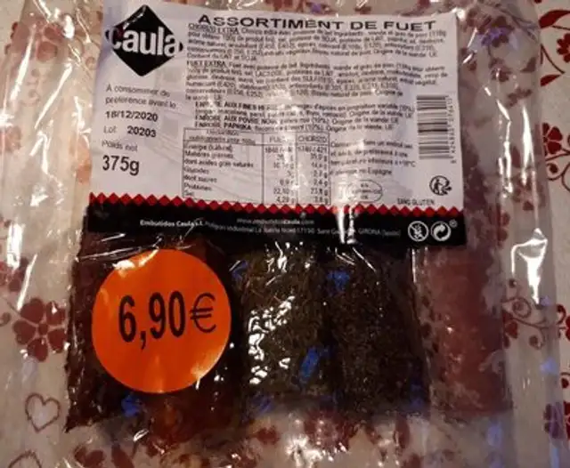Assortiment de Fuet charcuterie