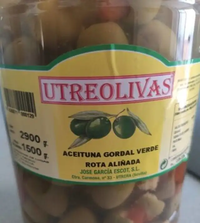 Aceituna Gordal Verde Rota Aliñada