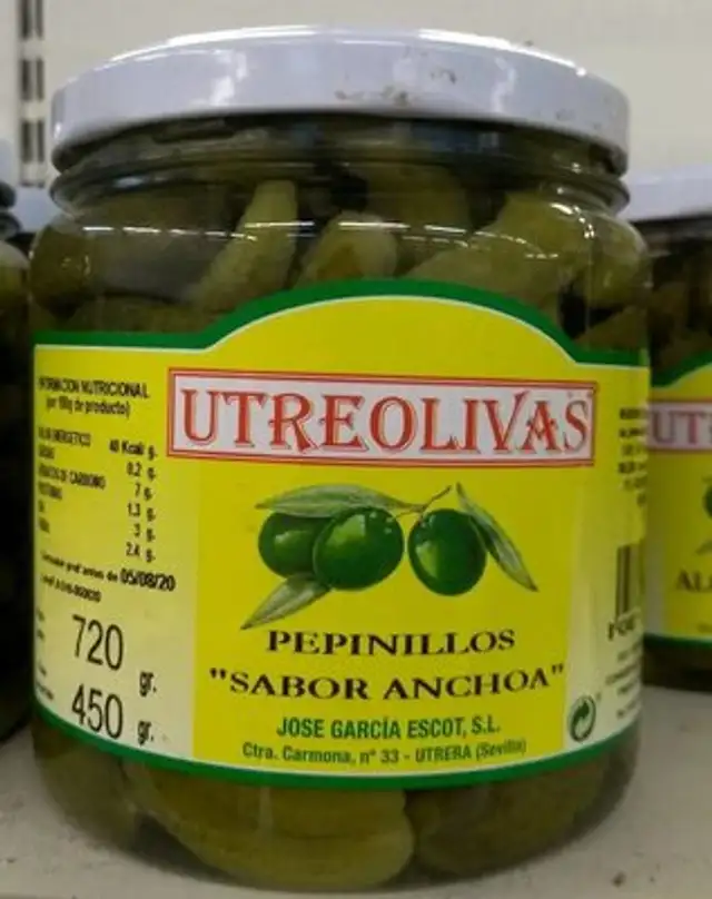 Pepinillos sabor anchoa