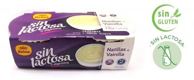 Natillas de vainilla sin lactosa