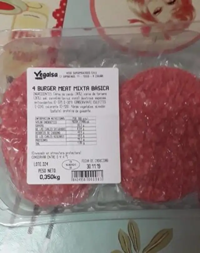 Burger meat mixta basica