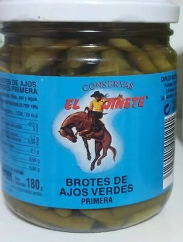 Brotes de ajos verdes