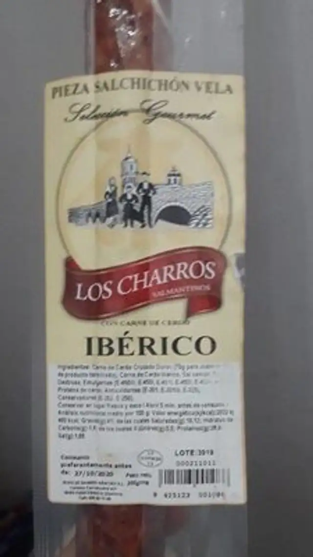 Pieza Salchichón vela nutrition facts table