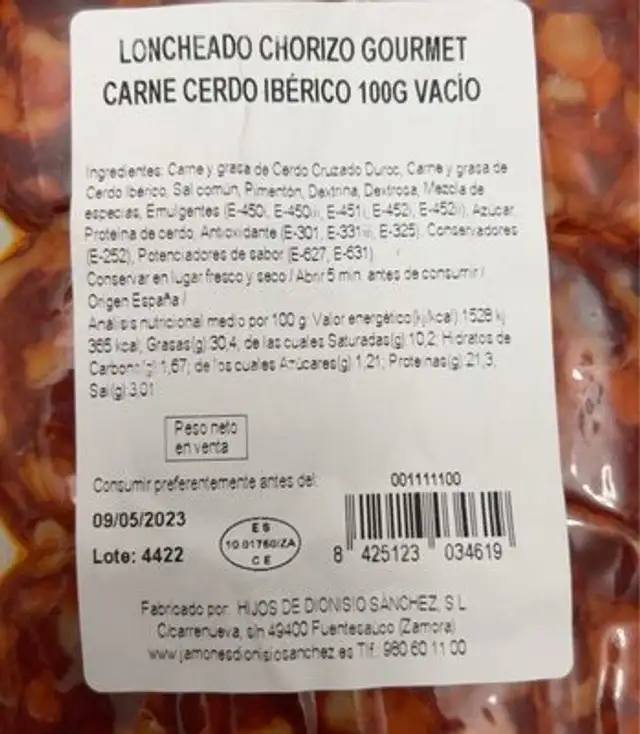 Loncheado chorizo gourmet
