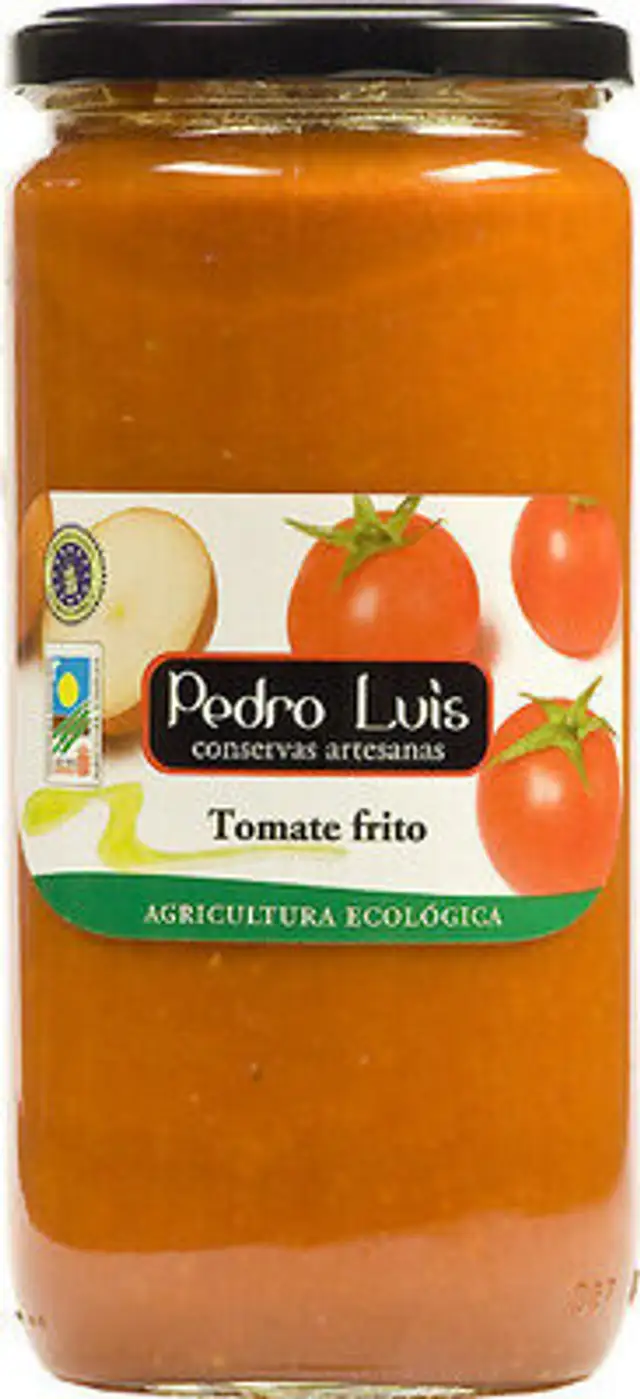 Tomate frito de cultivo ecológico front packaging