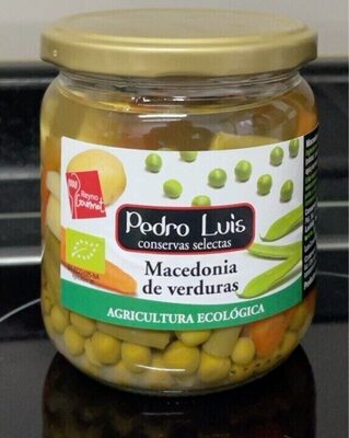 Macedonia de verduras de agricultura ecológica front packaging