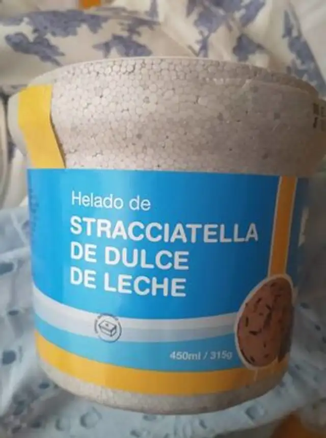 Helado de Stracciatella nutrition facts table