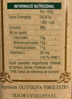 Oli d'oliva verge extra Siurana