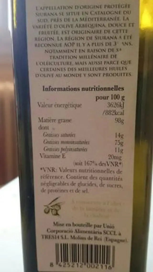 Magnus Oleum ingredients label