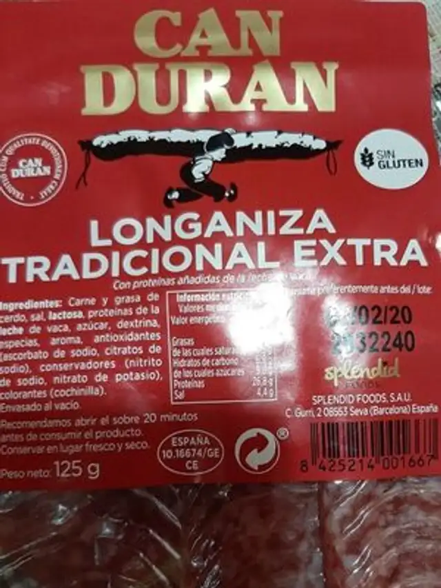 Longaniza tradicional extra