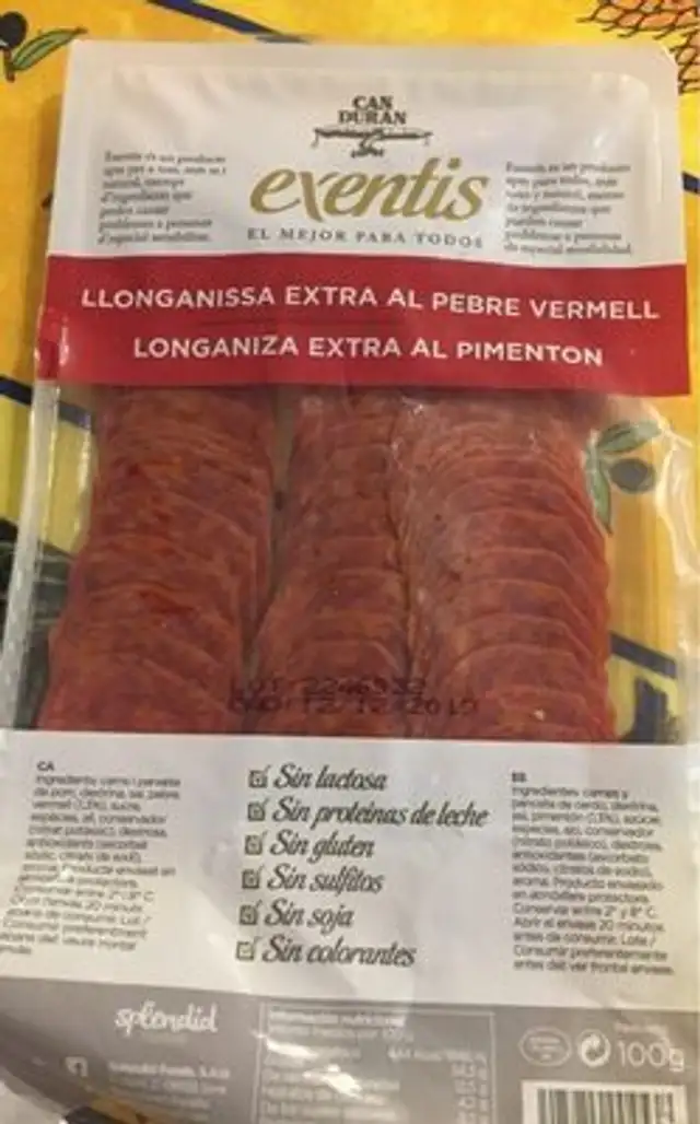 Llonganissa extra al pebre vermell