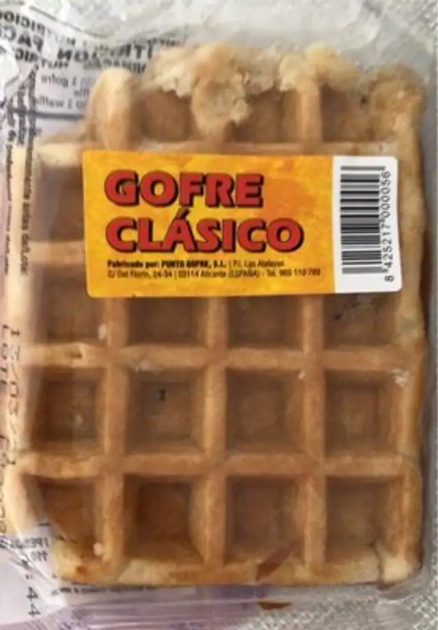 Gofre clàsico nutrition facts table