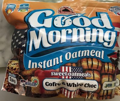 Good Morning Instant Oatmeal Gaufre chocolat blanc