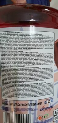 Proteina ingredients label
