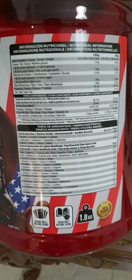 Proteina nutrition facts table