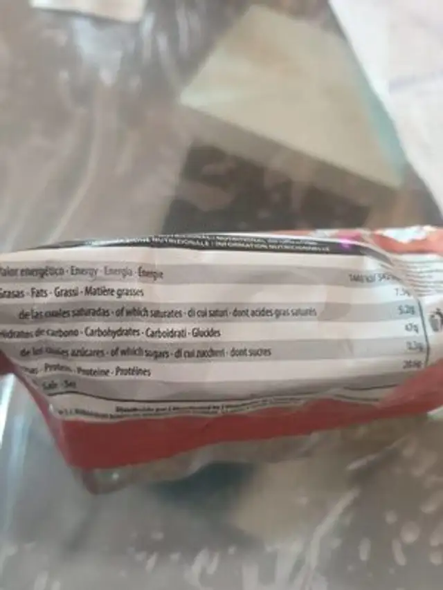 Proty nutrition facts table