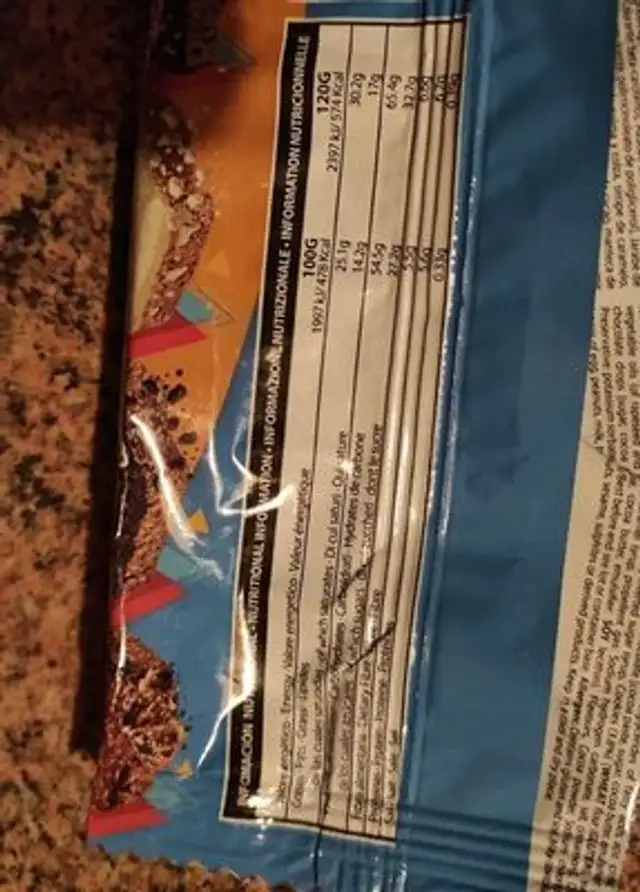 FLAPMAX nutrition facts table