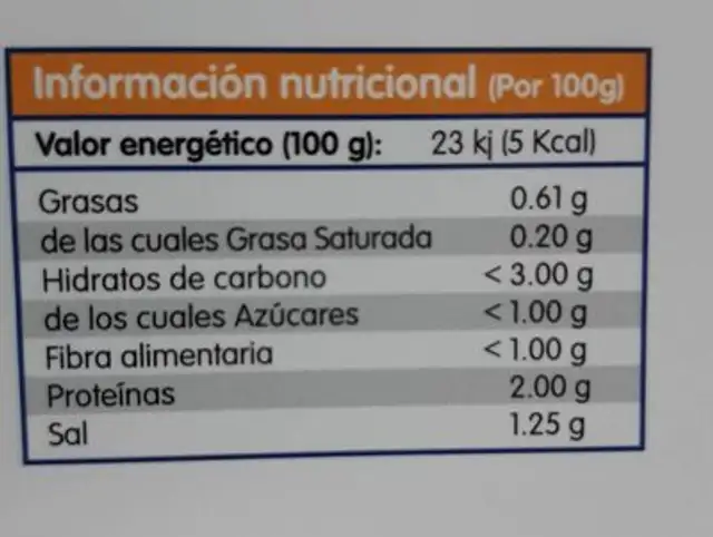 Caldo casero de cocido nutrition facts table