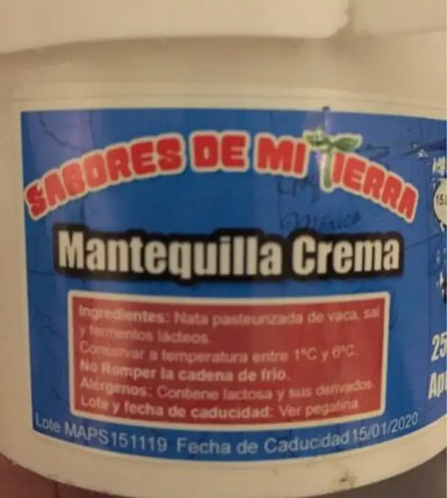 Mantequilla Crema