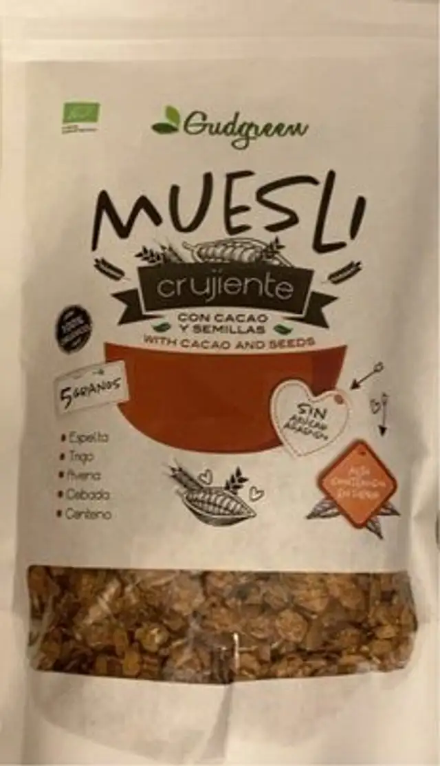 Muesli con cacao y semillas
