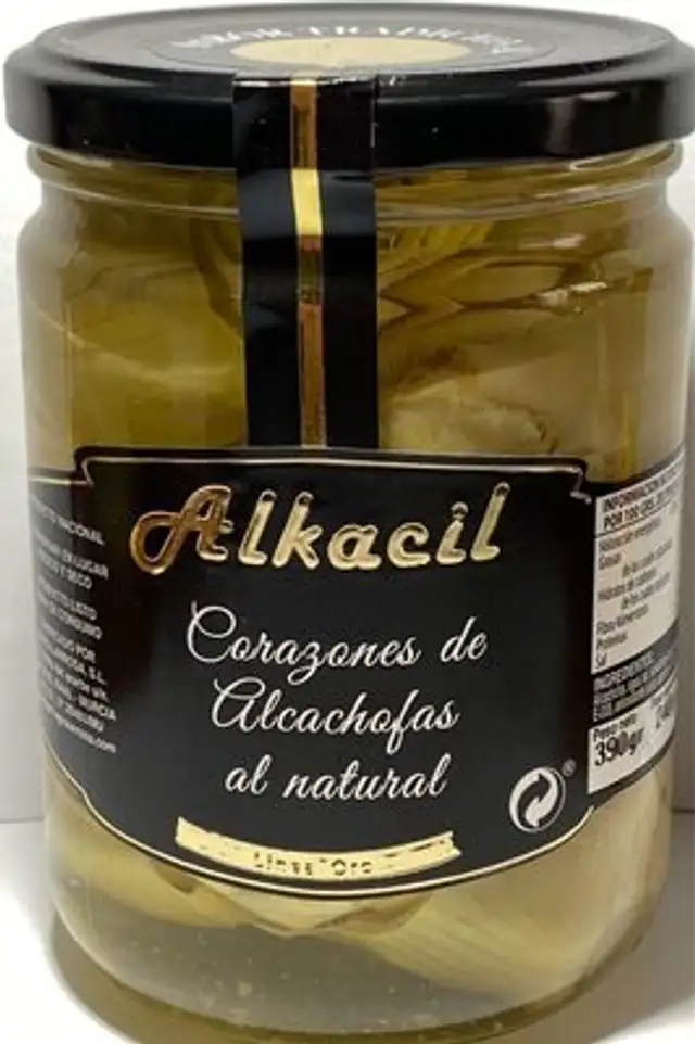 Corazones de alcachofas al natural