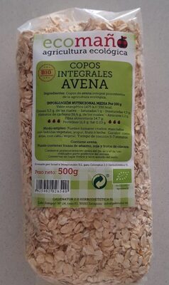 Copos finos de avena integral