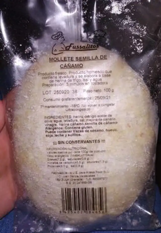 Mollete semilla de cañamo