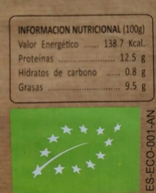 Huevos nutrition facts table